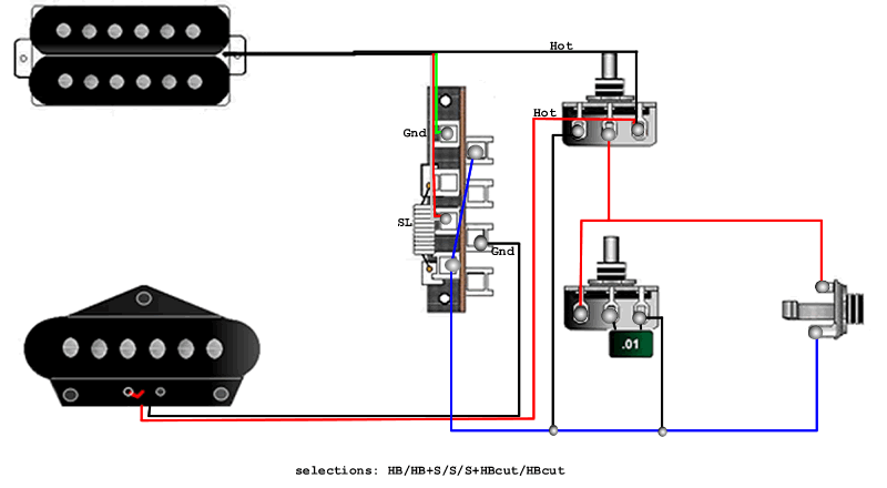 Guitar wiring, tips, tricks, schematics and links tele wiring diagram 1 single coil neck humbucker 